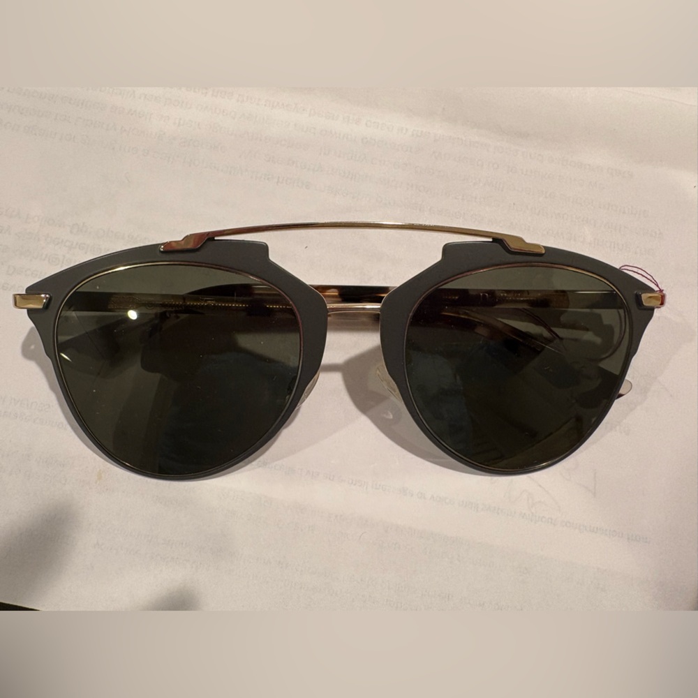 Dior Black and Gold Sunglasses
